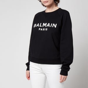 Balmain Women's Printed Balmain Sweatshirt - Black
