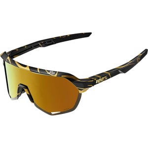 100% S2 Sagan Limited Edition Sunglasses with Hiper Mirror Lens - Black/Gold