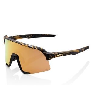100% S3 Sagan Limited Edition Sunglasses with Hiper Mirror Lens - Black/Gold