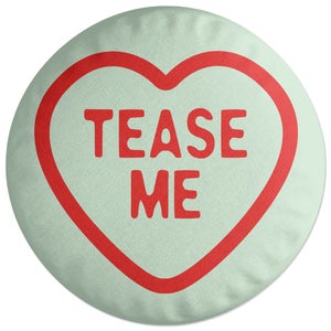 Decorsome Swizzels Love Hearts Tease Me Round Cushion