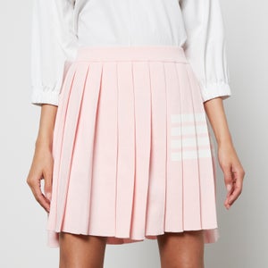 Thom Browne Women's Mini Dropped Back Pleated Skirt - Light Pink