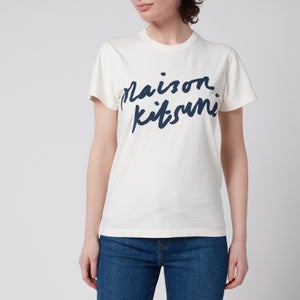 Maison Kitsuné Women's Handwriting T-Shirt - Latte