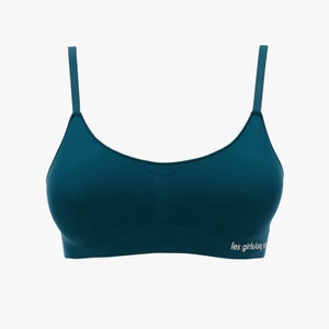 Les Girls Les Boys Semi Sheer Soft Bra Teal
