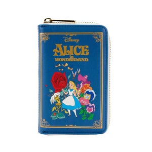 Loungefly Disney Alice In Wonderland Classic Book Zip Around Wallet