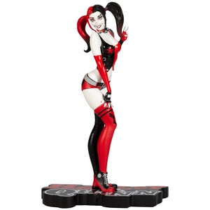 DC Direct Harley Quinn: Red White and Black Statue - Harley Quinn by J. Scott Campbell
