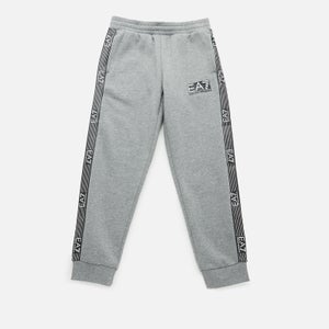 EA7 Boys' Train Logo Series Tape Sweatpants - Grey