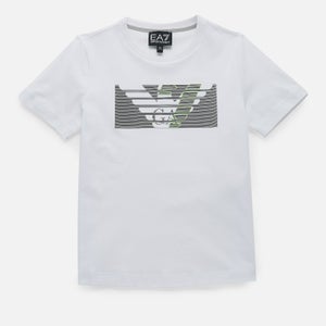 EA7 Boys' Train Graphic Series Eagle T-Shirt - White