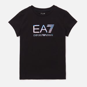 EA7 Girls' Iridescent T-Shirt - Black