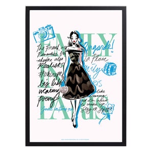 Emily In Paris Blue Signature Giclee Art Print