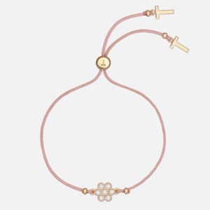 Ted Baker Women's Darsela Daisy Pearl Cord Bracelet - Gold Tone/Faux Pearl/ Pink