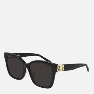 Balenciaga Women's Square Acetate Sunglasses - Black