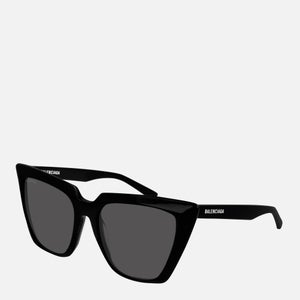 Balenciaga Women's Cat Eye Acetate Sunglasses - Black