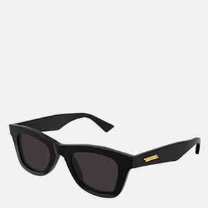 Bottega Veneta Women's Square Frame Acetate Sunglasses - Black/Grey