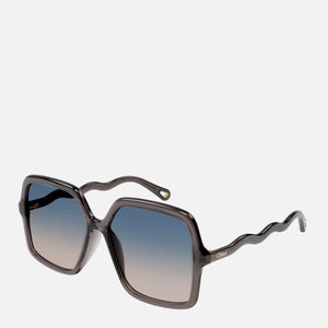 Chloé Women's Square Frame Sunglasses - Grey/Blue