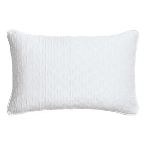 Ted Baker T Quilted Cushion - 60x40cm - White