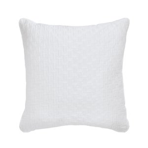 Ted Baker T Quilted Pillow Sham - 65x65cm - White