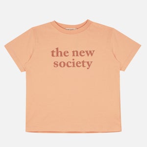 The New Society Kids' Logo Print Tee - Pink