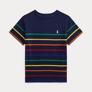 Ralph Lauren Boys Short Sleeve Stripe T-Shirt - Newport Navy Multi