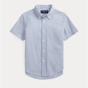 Ralph Lauren Boys Short Sleeve Sport Shirt - Royal/White