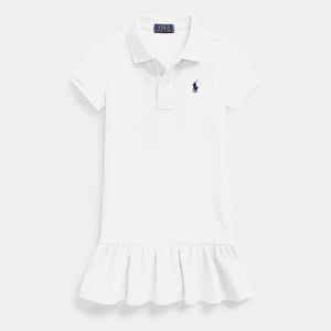 Ralph Lauren Girls Polo Dress - White