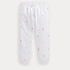 Ralph Lauren Girls AOP Athletic Pants - White