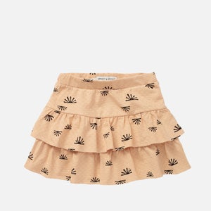 Sproet + Sprout Kids' Sunshine Print Pointelle Skirt - Soft Peach