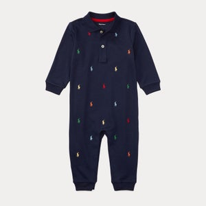 Polo Ralph Lauren Babys' Horse Print Coverall - French Navy