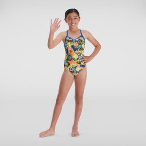 Speedo Badeanzug Schwimmanzug Mädchen Kinder Splashback Endurance Bademode C232 