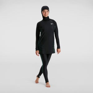 Women's Placement 3 Piece Swimsuit Black/Blue