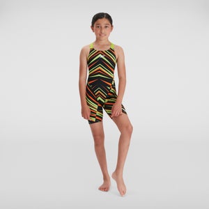 Girls' Endurance+ Kneeskin Black/Green