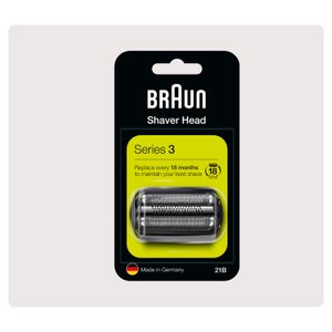 Braun Series 3 21B Electric Shaver Head Replacement, Black