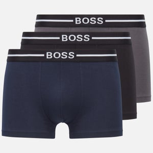 BOSS Bodywear Men's 3-Pack Trunks - Black/Navy/Charcoal