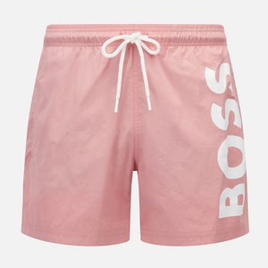 BOSS Bodywear Men's Octopus Swim Shorts - Open Pink