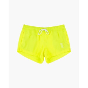 Les Girls Les Boys Womens Neon Swim Shorts Yellow