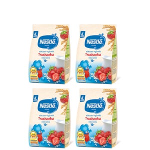 Zestaw Nestlé Kaszka mleczno-ryżowa truskawka 4x230g