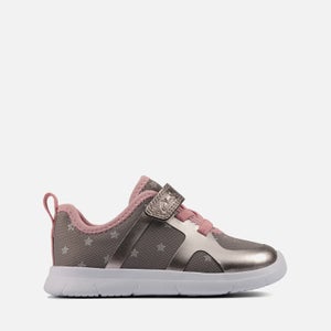 Clarks Toddler Ath Flux Trainers - Pewter