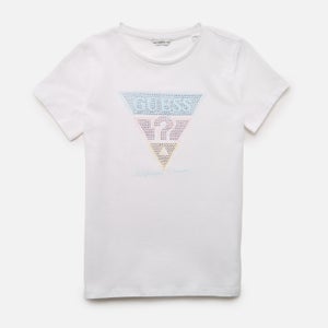Guess Girls Logo T-Shirt - Pure White
