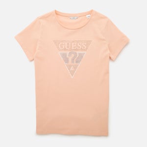Guess Girls Logo T-Shirt - Peach Crème