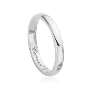 3mm Windsor Wedding Ring - Platinum