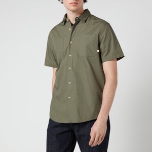 Farah Men's Wolstencroft Ripstop Short Sleeve Shirt - Vintage Green