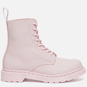Dr. Martens Women's 1460 Pascal Mono Virginia Leather 8-Eye Boots - Chalk Pink