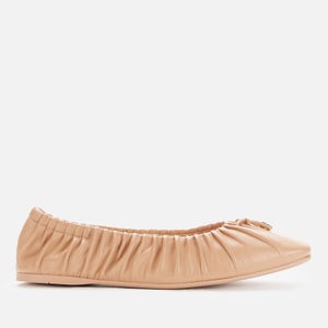 Coach Women's Eleanor Leather Ballet Flats - New Nude Pink