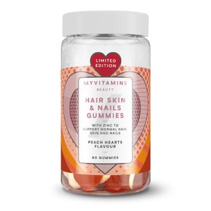 Hair, Skin & Nails Gummies – Peach Hearts