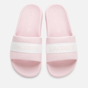 Lacoste Women's Croco Slide 0722 1 Sandals - Light Pink/White
