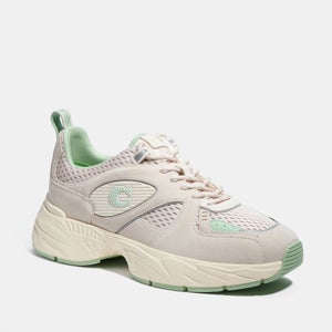 Coach Men's Mixed Tech Running Style Trainers - Chalk
