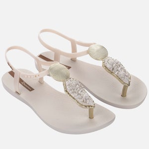 Ipanema Women's Elegant Crystal Sandals - Pearl Ivory