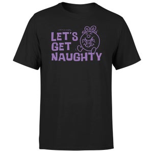 Mr Men & Little Miss Little Miss Naughty Let's Get Naughty Unisex T-shirt - Black