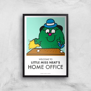 Mr Men & Little Miss Little Miss Neat's Home Office Giclee Art Print