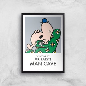 Mr Men & Little Miss Mr. Lazy's Man Cave Giclee Art Print