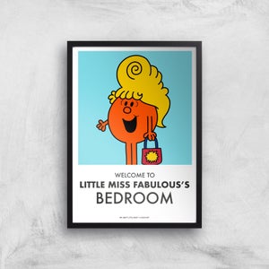 Mr Men & Little Miss Little Miss Fabulous's Bedroom Giclee Art Print
